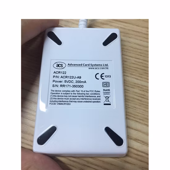 Programador de tarjetas de proximidad Lector NFC de tarjetas inteligentes ACR122u